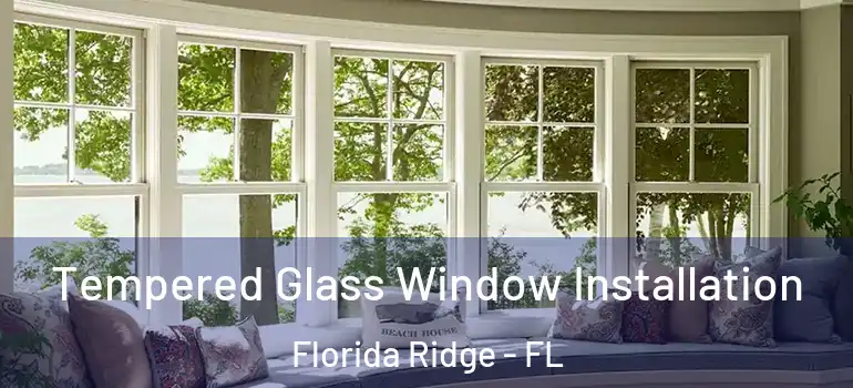  Tempered Glass Window Installation Florida Ridge - FL