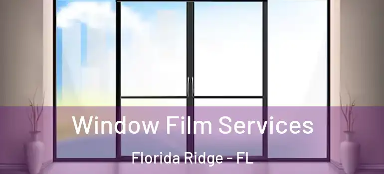  Window Film Services Florida Ridge - FL