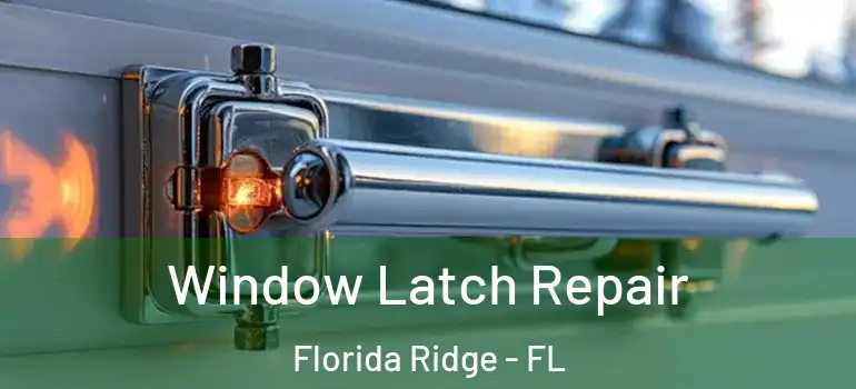  Window Latch Repair Florida Ridge - FL
