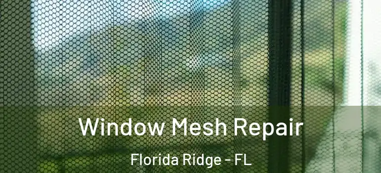  Window Mesh Repair Florida Ridge - FL